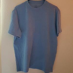 Blue ribbed shirt